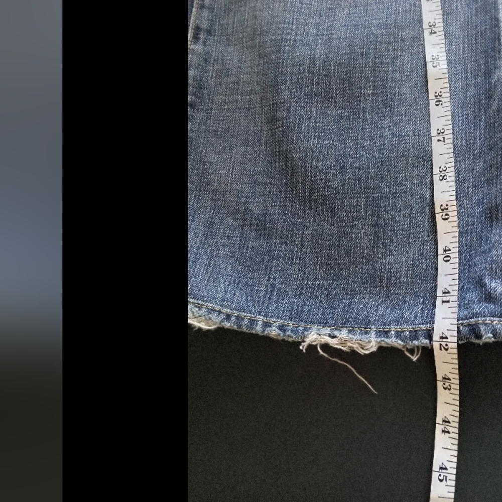 7 For All Mankind Distressed Bootleg/Wide Leg Jeans | Size 30 | NWOT - Picture 8 of 11